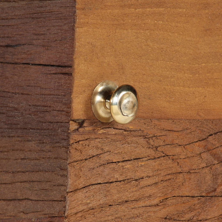 skænk 110x30x75 cm massivt genbrugstræ brun