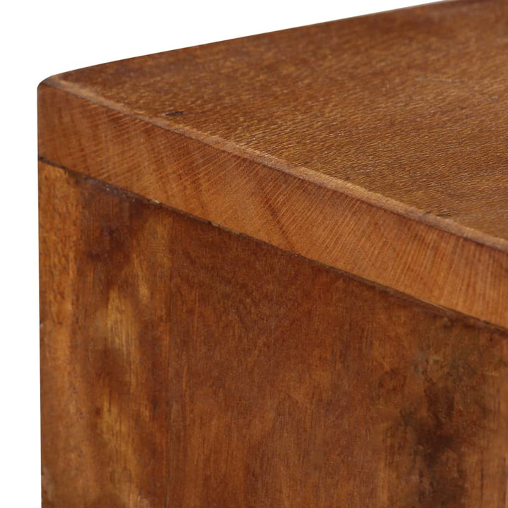 skænk 110x30x75 cm massivt genbrugstræ brun