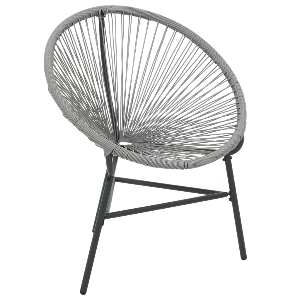 havestol polyrattan grå