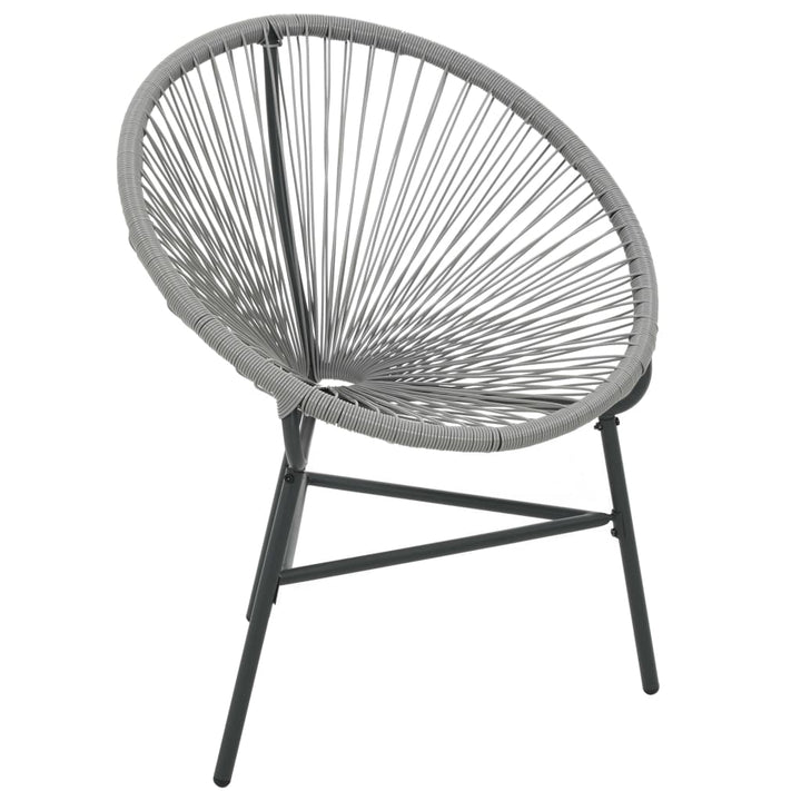havestol polyrattan grå