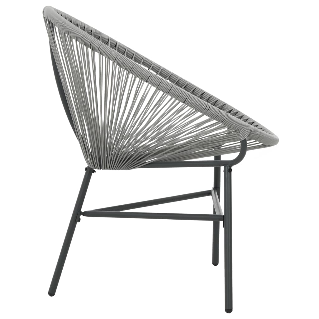 havestol polyrattan grå
