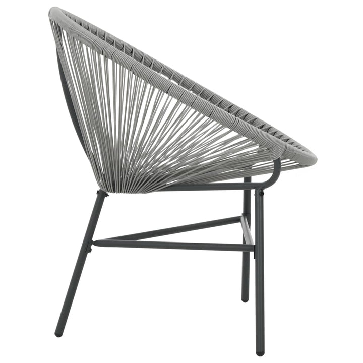 havestol polyrattan grå