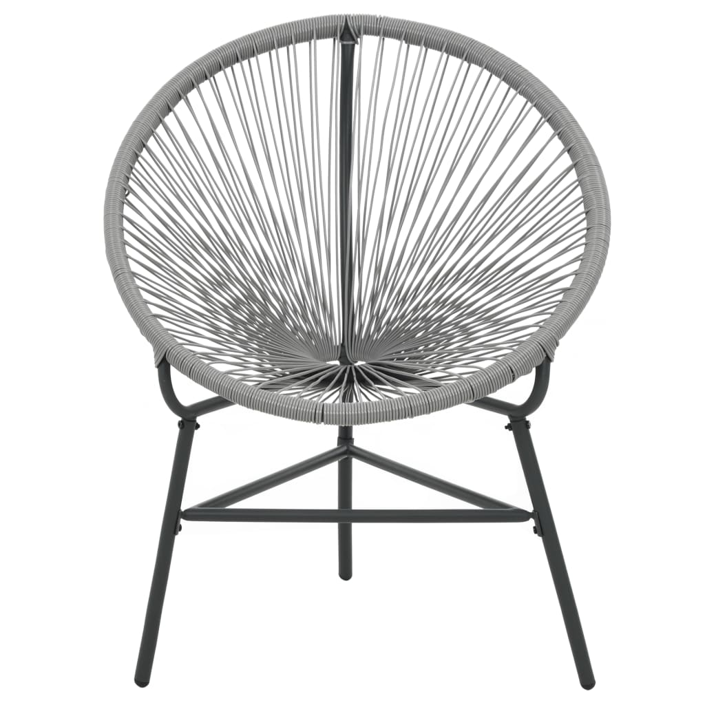 havestol polyrattan grå