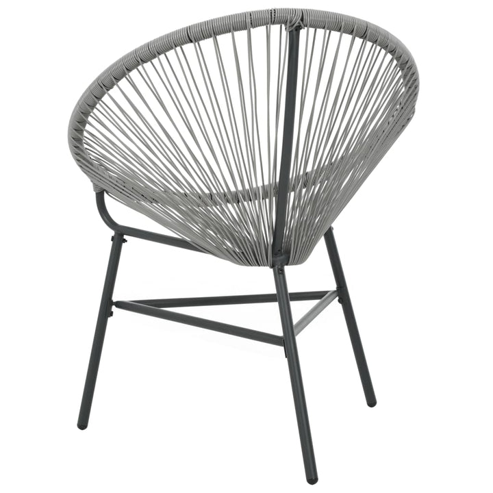 havestol polyrattan grå