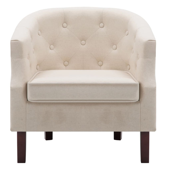 lænestol stof beige