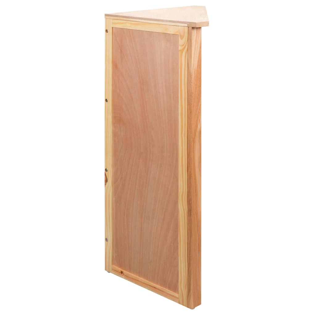 hjørnehylde 59 x 36 x 100 cm massivt egetræ