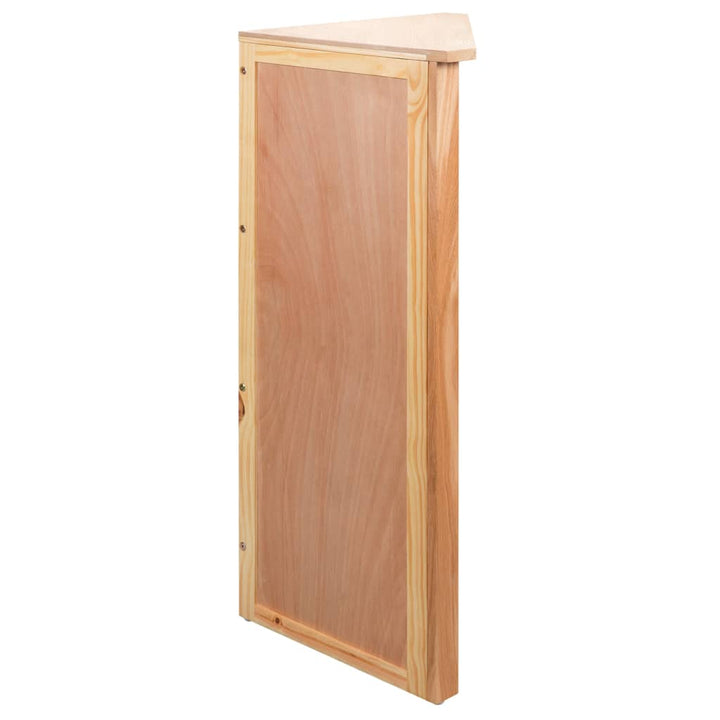 hjørnehylde 59 x 36 x 100 cm massivt egetræ