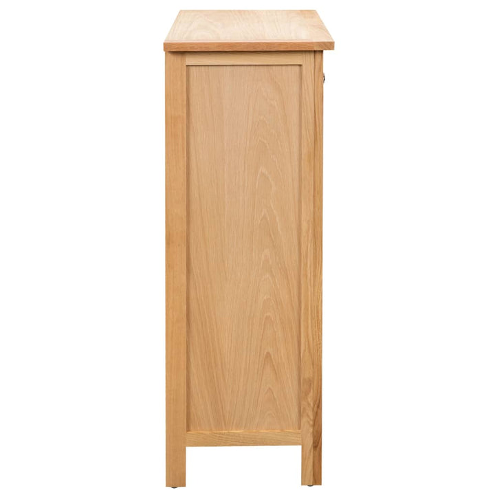 vinskab 72x32x90 cm massivt egetræ