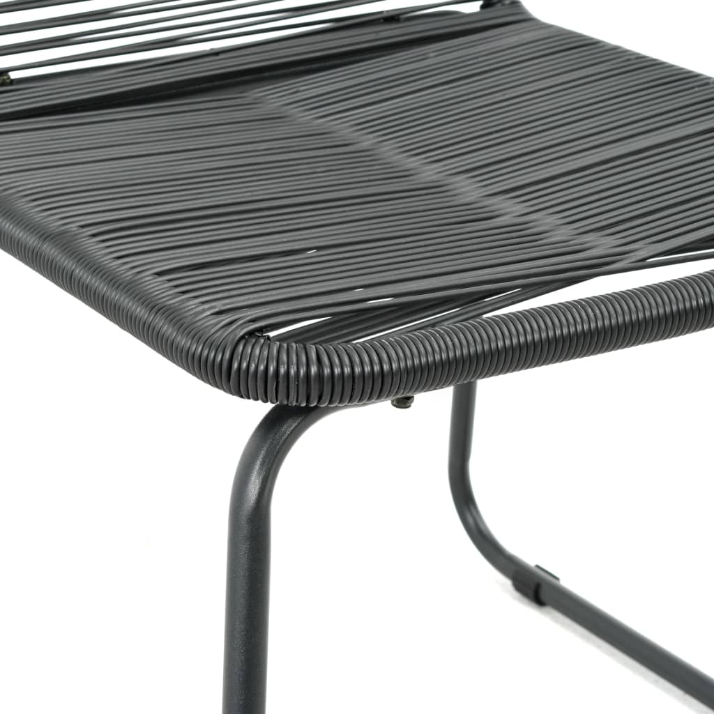 havestole 2 stk. polyrattan sort