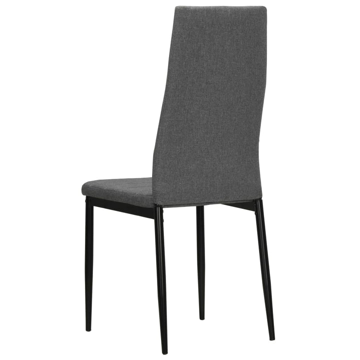spisebordsstole 6 stk. stof lysegrå