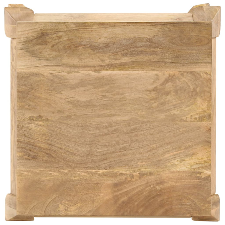 endebord i massivt mangotræ 45 x 45 x 40 cm