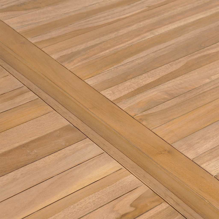 havebord 150x90x77 cm massivt teaktræ