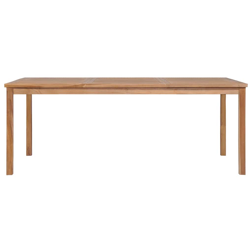 havebord 200x100x77 cm massivt teaktræ