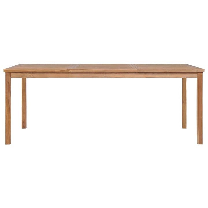 havebord 200x100x77 cm massivt teaktræ