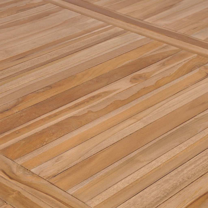havebord 200x100x77 cm massivt teaktræ