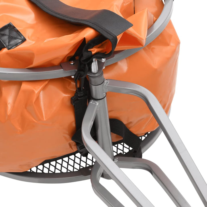 cykelbagagetrailer med taske orange og sort