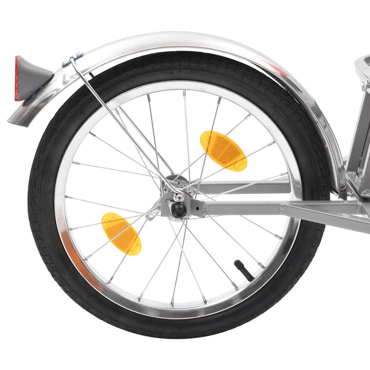 cykelbagagetrailer med taske orange og sort
