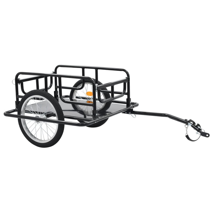 cykelanhænger 130x73x48,5 cm stål sort