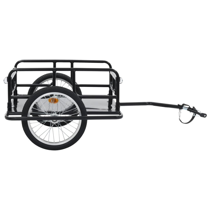 cykelanhænger 130x73x48,5 cm stål sort