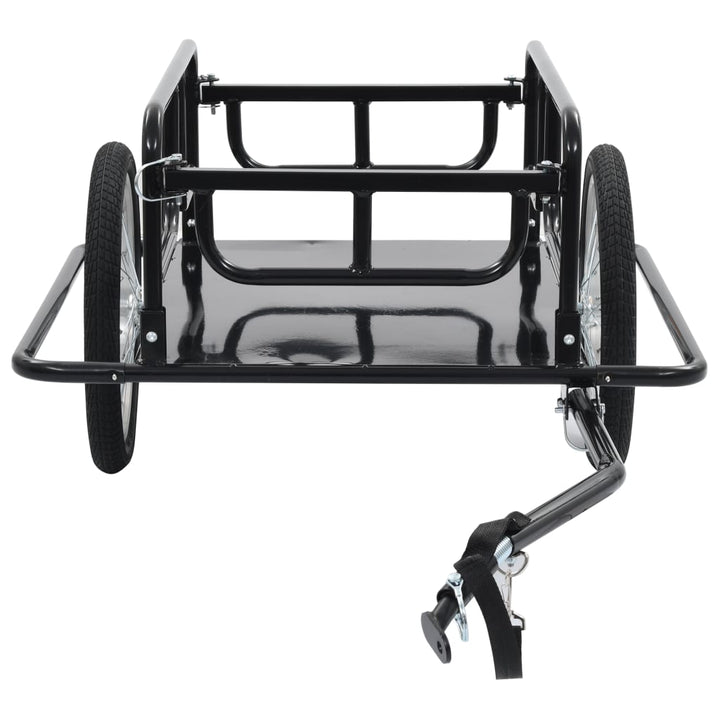 cykelanhænger 130x73x48,5 cm stål sort