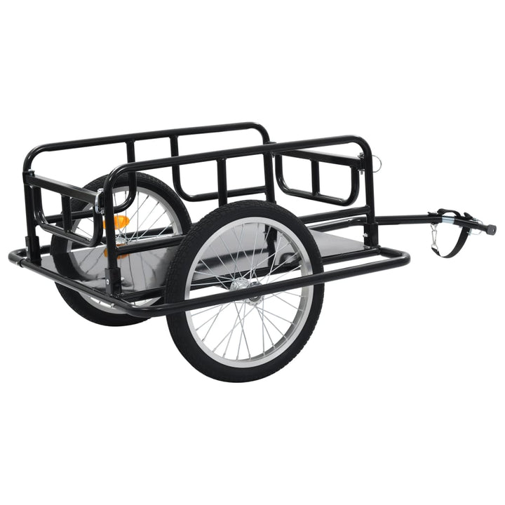 cykelanhænger 130x73x48,5 cm stål sort