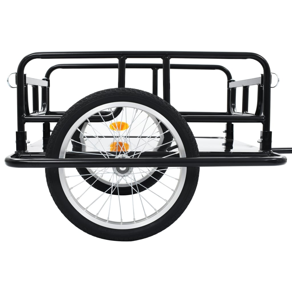 cykelanhænger 130x73x48,5 cm stål sort
