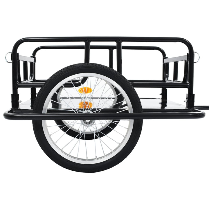 cykelanhænger 130x73x48,5 cm stål sort
