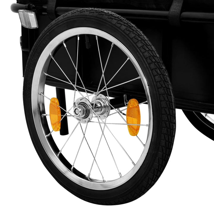 cykeltrailer/trækvogn 155x60x83 cm stål blå