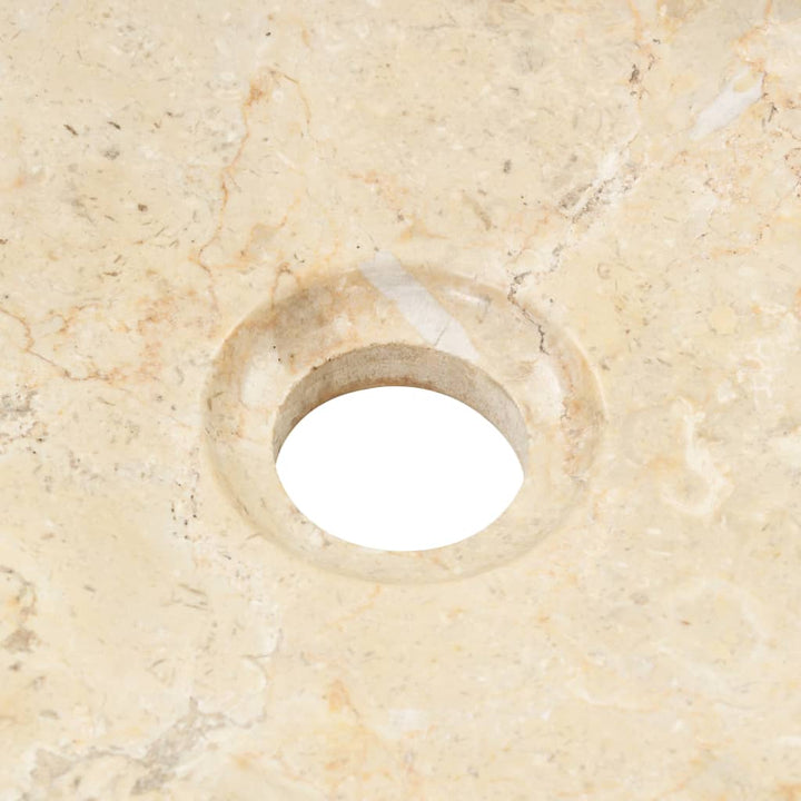 håndvask 40x12 cm marmor cremefarvet