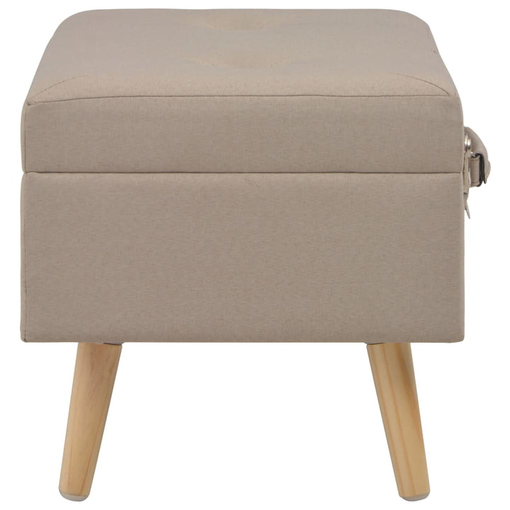 opbevaringstaburetter 3 stk. stof beige