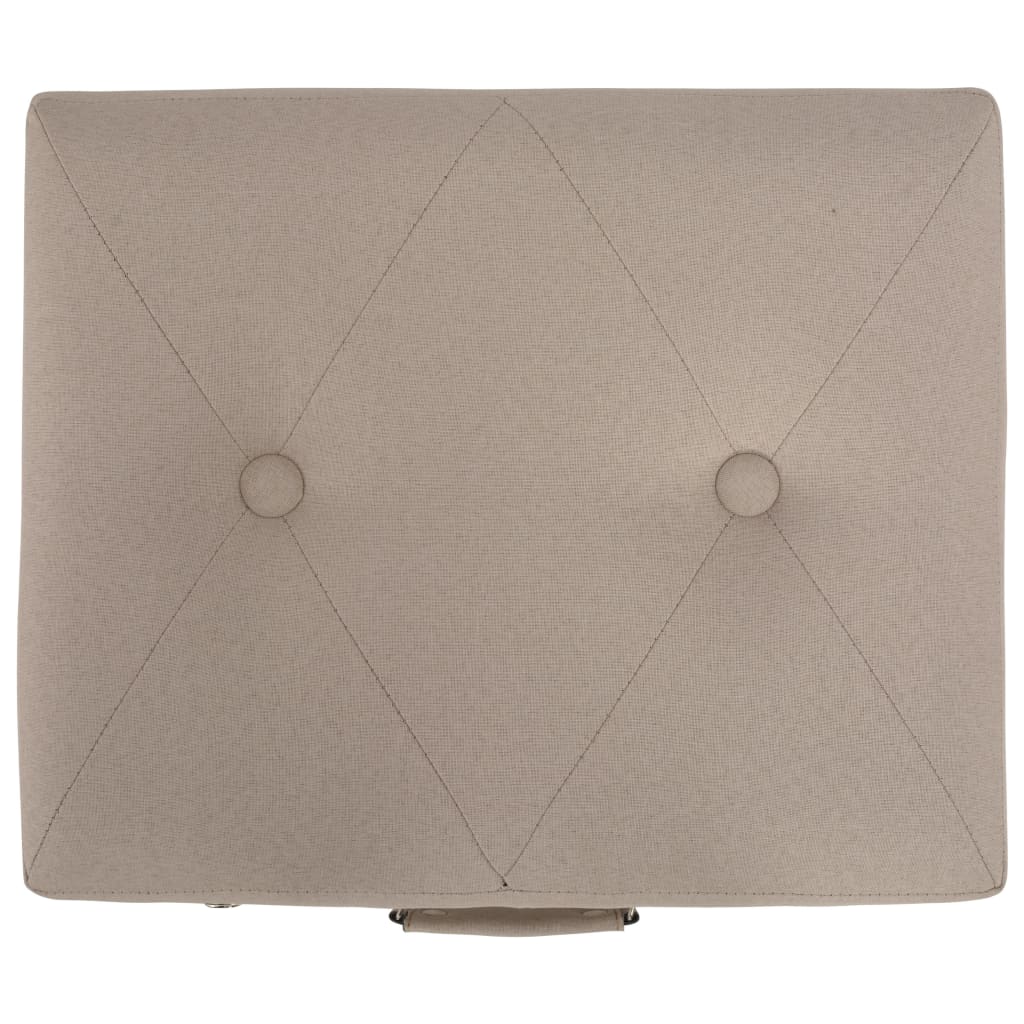 opbevaringstaburetter 3 stk. stof beige
