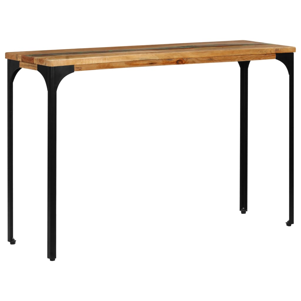 konsolbord 120x35x76 cm massivt genbrugstræ