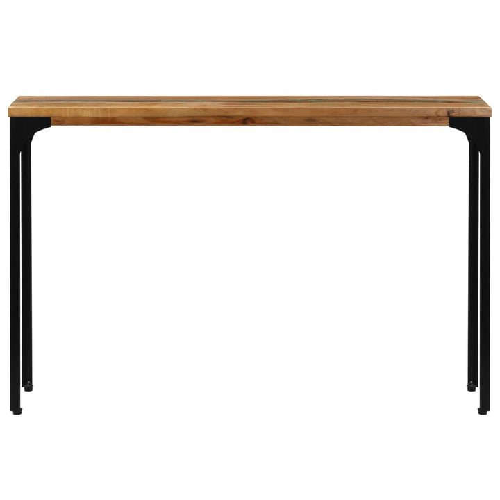 konsolbord 120x35x76 cm massivt genbrugstræ