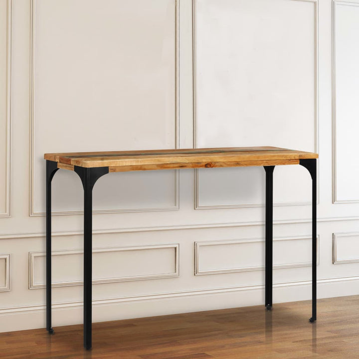 konsolbord 120x35x76 cm massivt genbrugstræ
