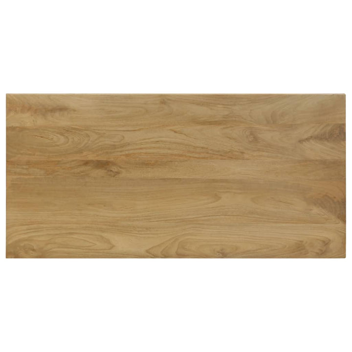 spisebord massivt mangotræ og stål 115 x 55 x 76 cm
