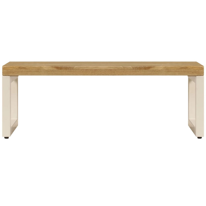 sofabord 100x50x35 cm massivt mangotræ og stål