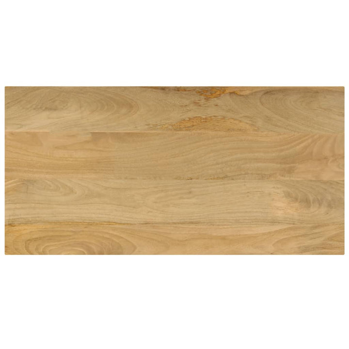 sofabord 100x50x35 cm massivt mangotræ og stål