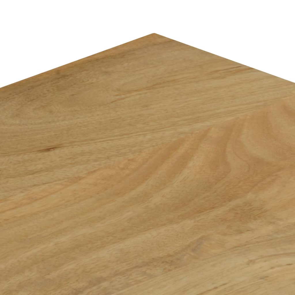 sofabord 100x50x35 cm massivt mangotræ og stål