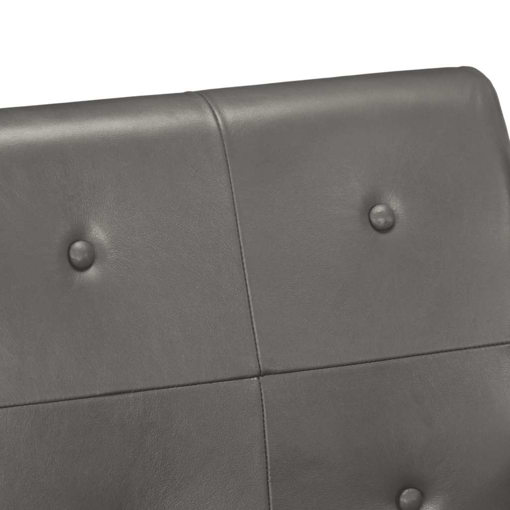 lænestol ægte skind grå