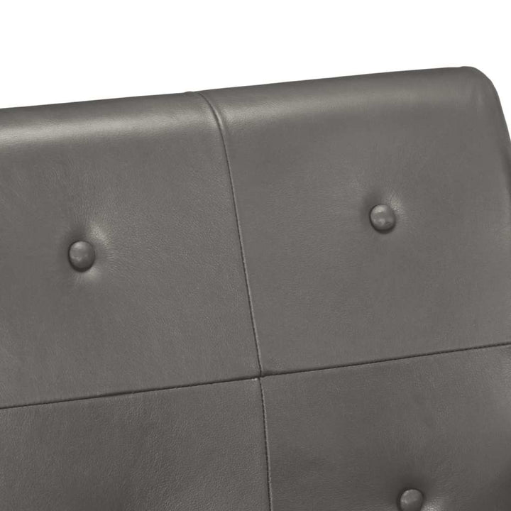 lænestol ægte skind grå