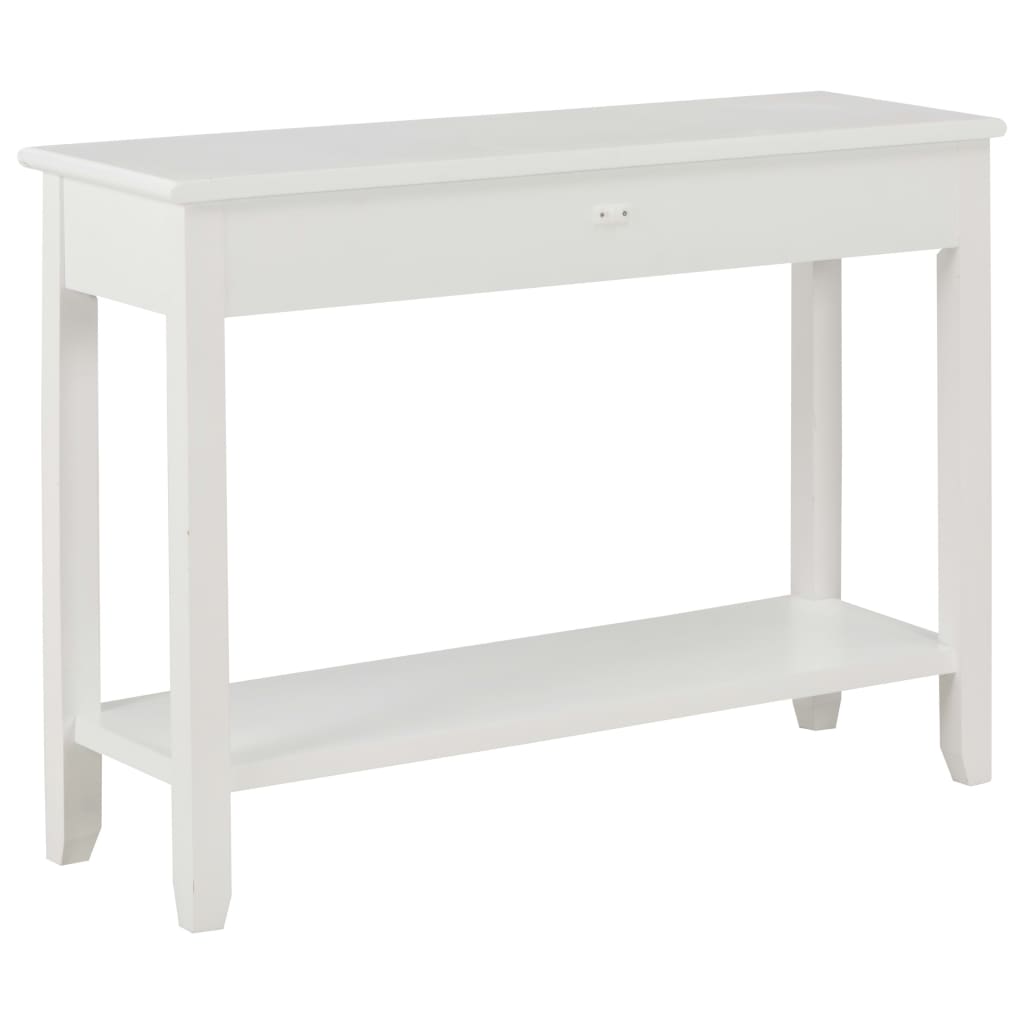konsolbord 110 x 35 x 80 cm træ hvid
