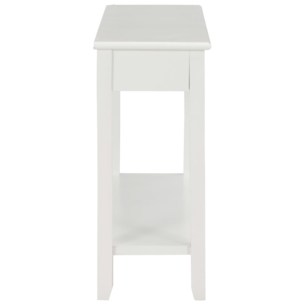 konsolbord 110 x 35 x 80 cm træ hvid