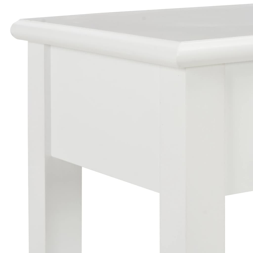 konsolbord 110 x 35 x 80 cm træ hvid