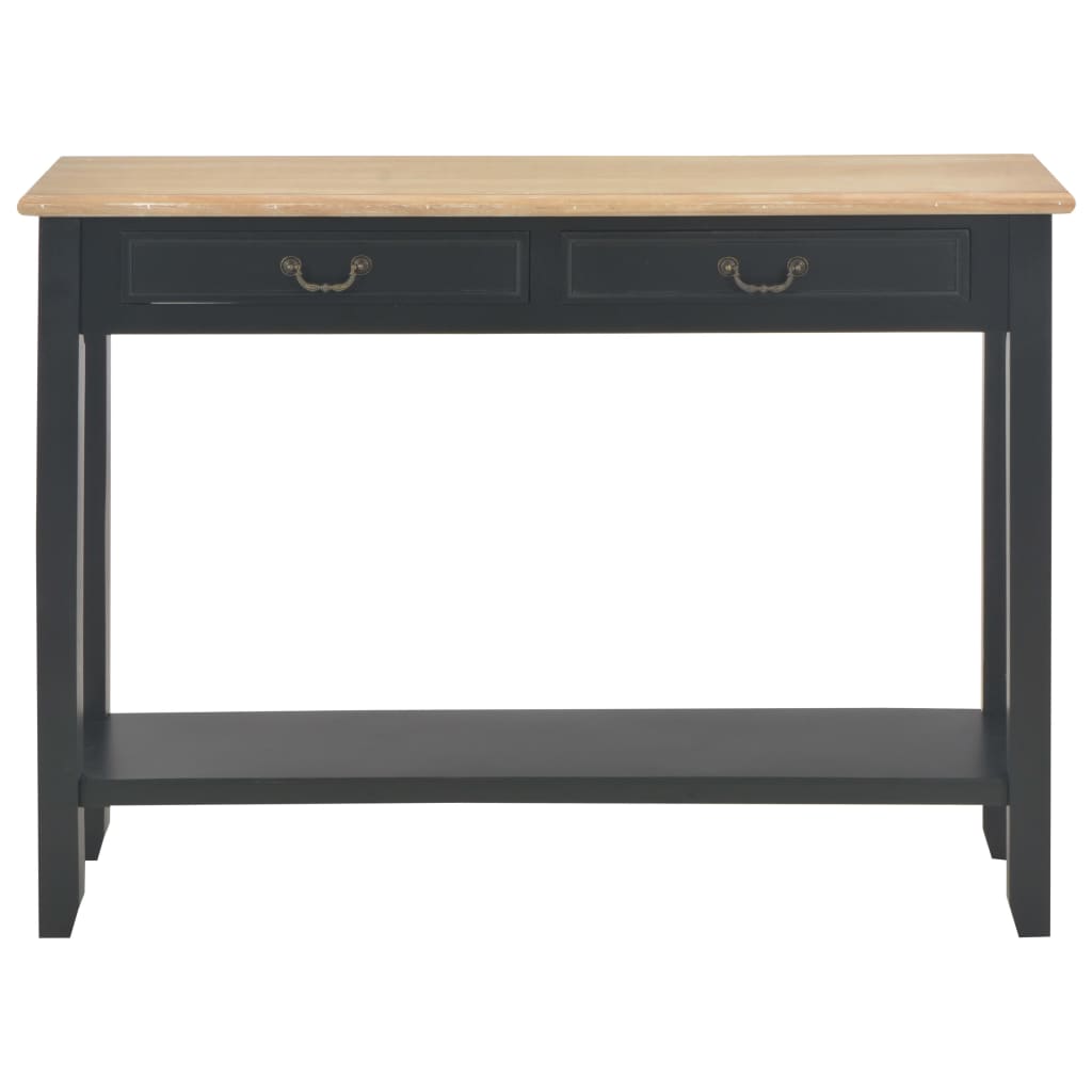 konsolbord 110 x 35 x 80 cm træ sort