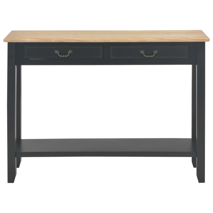konsolbord 110 x 35 x 80 cm træ sort