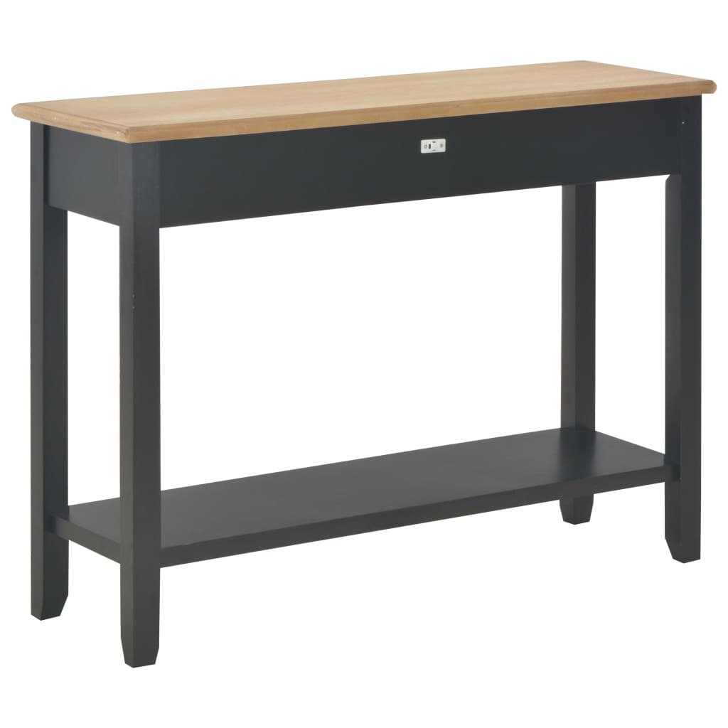 konsolbord 110 x 35 x 80 cm træ sort