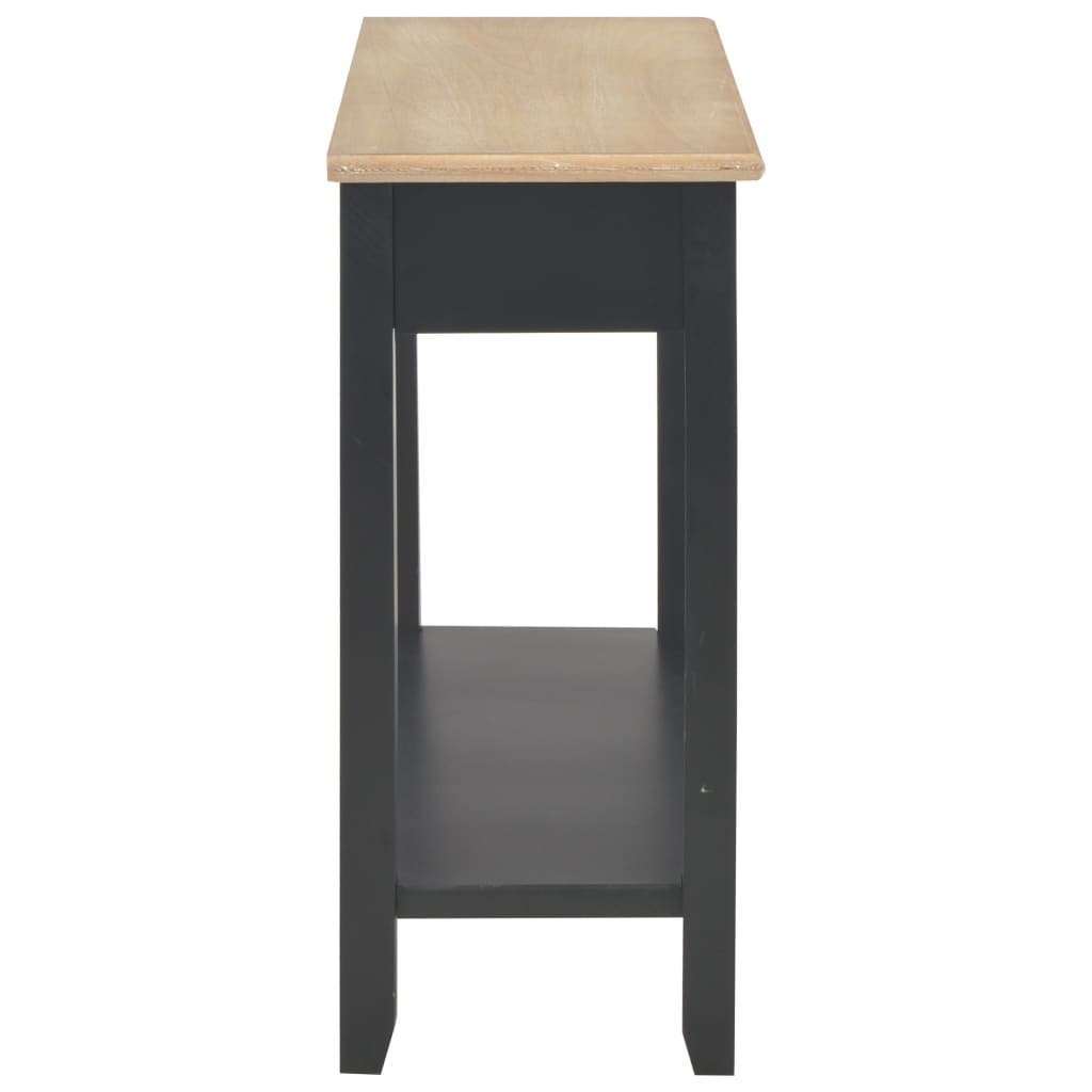 konsolbord 110 x 35 x 80 cm træ sort