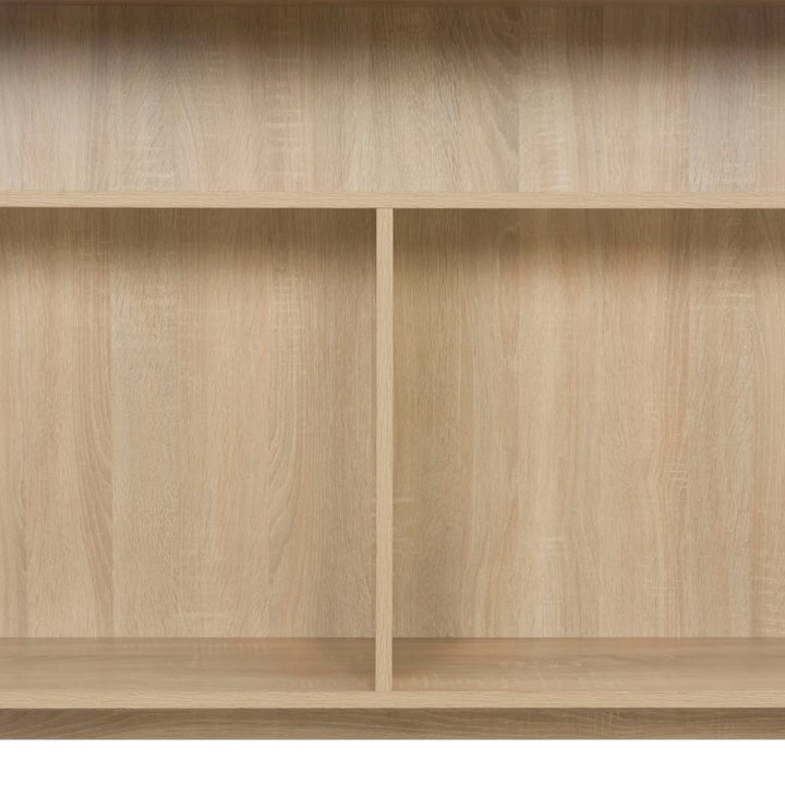 barbord med 2 bordplader 130x40x120 cm egetræsfarvet