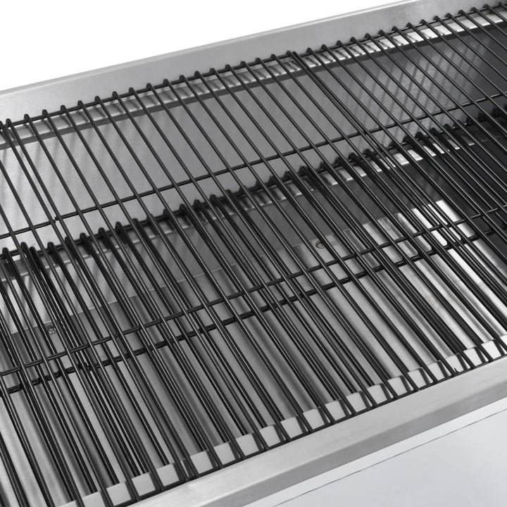 elektrisk grill med rotisserie rustfrit stål