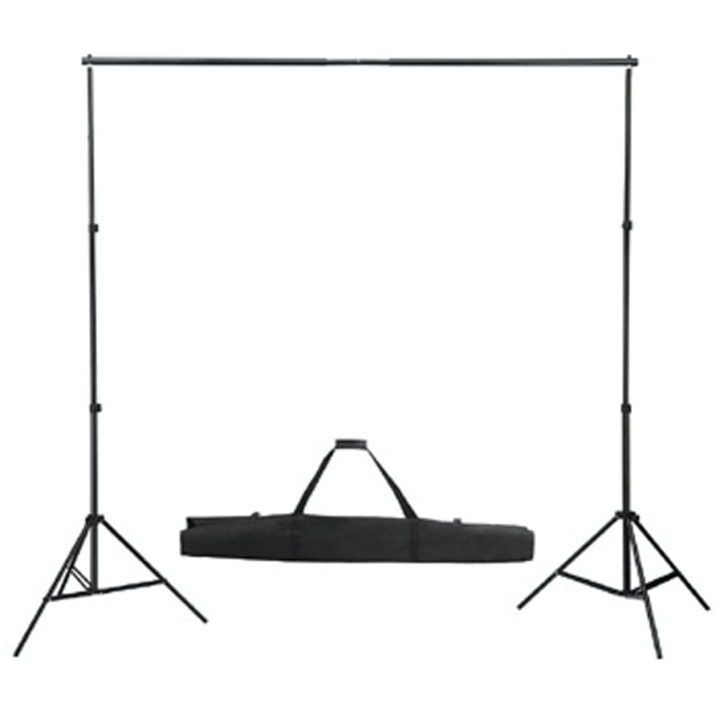 stativsystem til fotobaggrund 300 x 300 cm sort